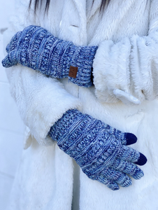 CC Beanie -Ribbed Lined Smart Tip Glove