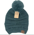 CC Beanie - Super Soft Matching Fur Pom Beanie