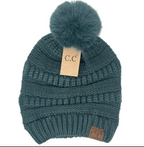 CC Beanie - Super Soft Matching Fur Pom Beanie