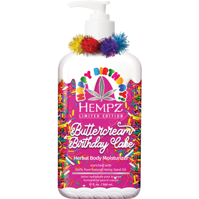 Hempz Buttercream Birthday Cake