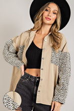 Load image into Gallery viewer, Mineral Washed Leopard Print Jacket
