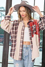 Load image into Gallery viewer, Color Block Plaid Flannel
