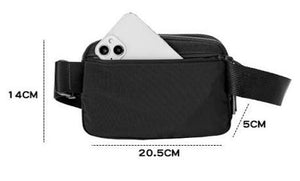 Nylon LuLa Shoulder Sling Belt Bag - Black Camo