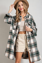 Load image into Gallery viewer, Extended Plaid Long Shacket
