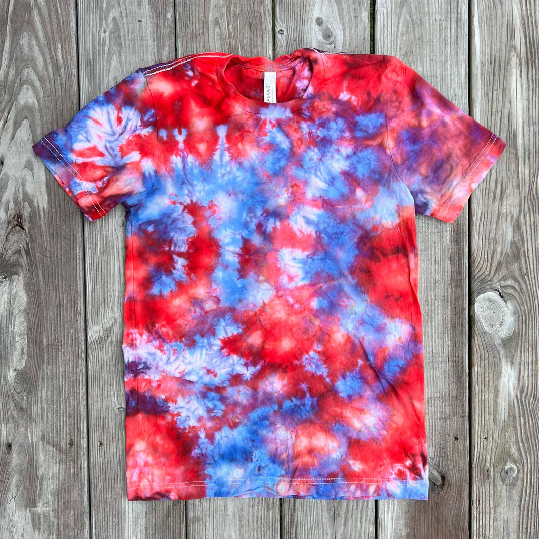 Red & Blue Ice Tie Dye Blank