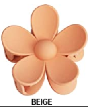 Large Floral Hair Clips