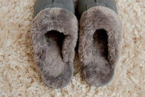 Fur-Lined Slippers