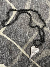 Load image into Gallery viewer, Lava Stone Heart Necklace

