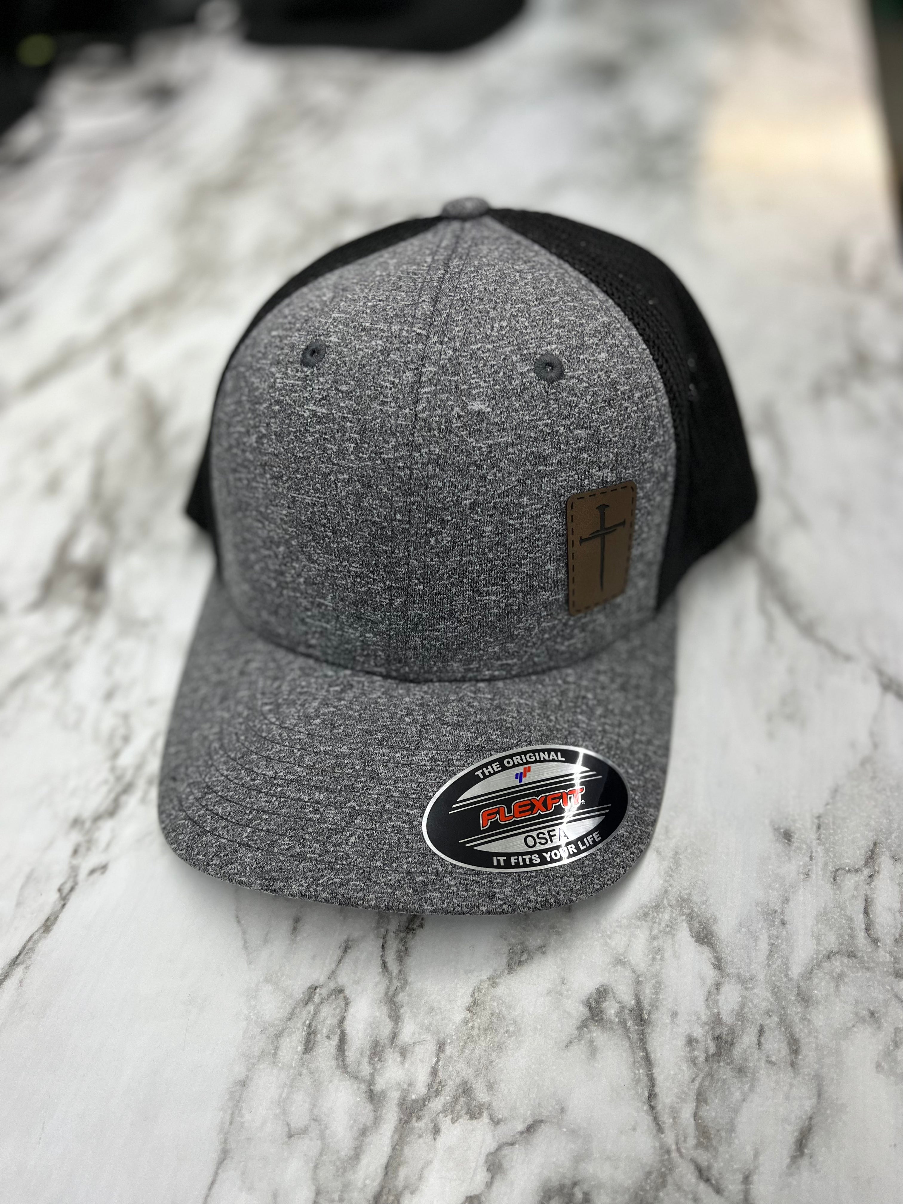 Cross Faux Leather Patch Hat