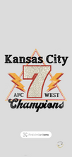 Load image into Gallery viewer, KC 7 AFC West Champs
