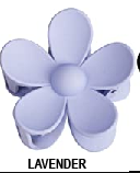 Large Floral Hair Clips