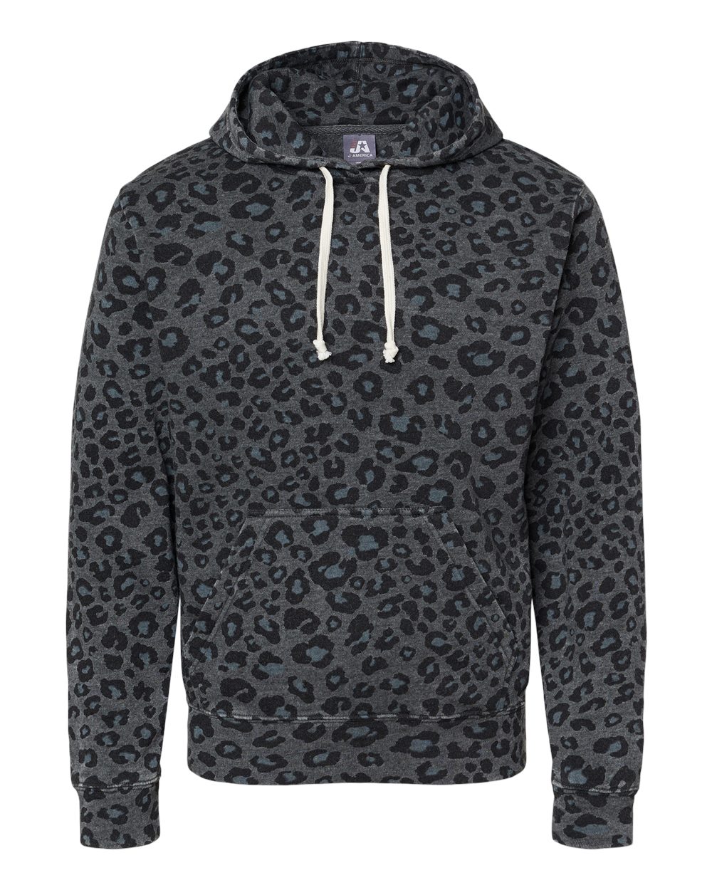 Black Leopard Hooded Sweatshirt