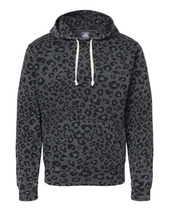 Black Leopard Hooded Sweatshirt