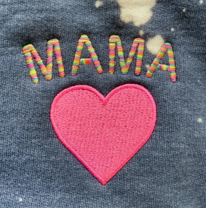 Mama Embroidery Sweatshirts