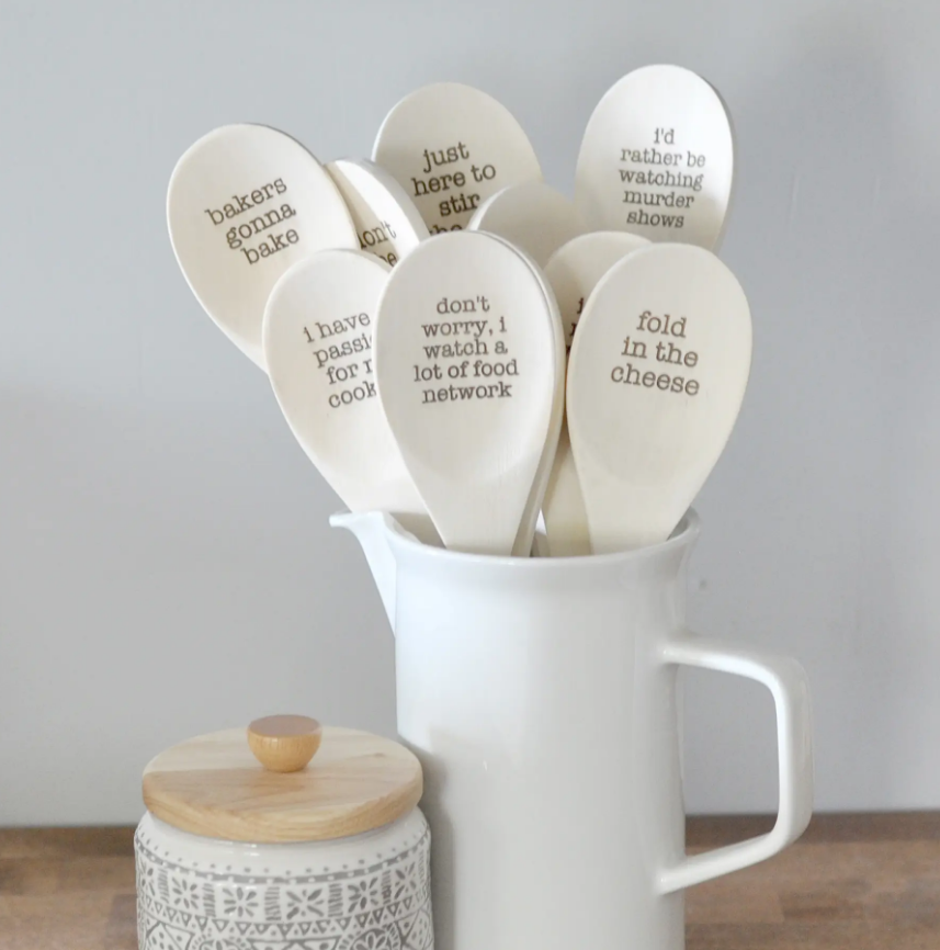 Wooden Spoons With Funny Phrases
