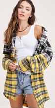 Load image into Gallery viewer, Split Color Plaid Flannel
